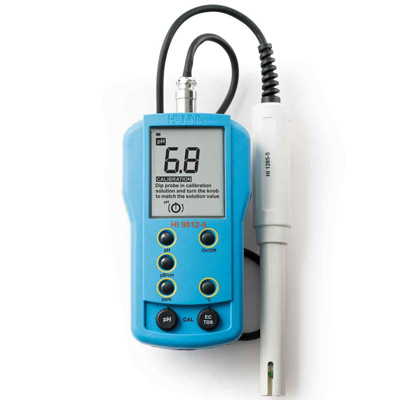 HANNA HI9812-5 微电脑pH-EC-TDS-℃测定仪