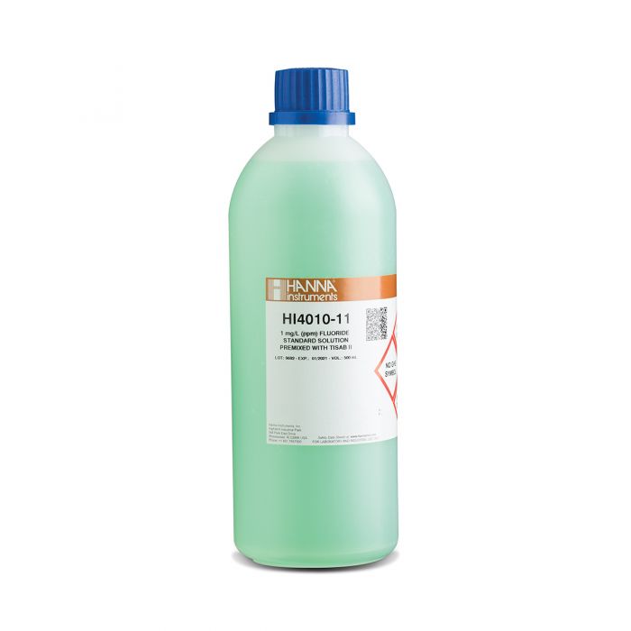 HANNA HI4010-11氟化物【标值：1 ppm】TIISA II 和ISE标准混合液