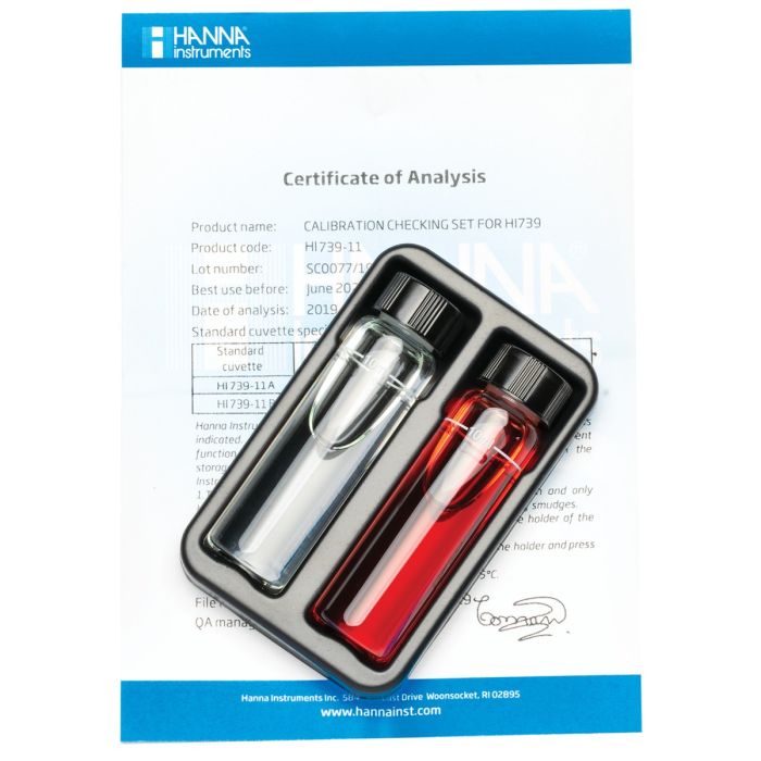 HANNA HI739-11氟化物NIST测量曲线标定组【HR】